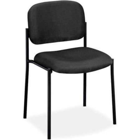 HON basyx by HON Stacking Armless Guest Chair - Fabric - Charcoal BSXVL606VA19